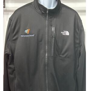The North Face Black Softshell Jacket Men’s XXL Manpower Logo